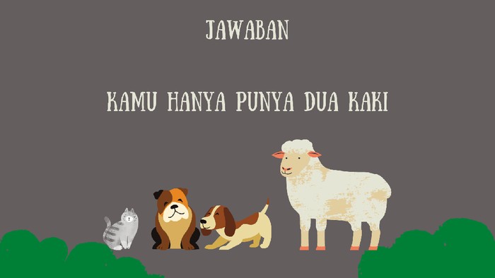 Bila kamu bisa menyelesaikan teka-teki ini kurang dari 5 menit dan benar, tandanya kemampuan berpikir kamu luar biasa. Ayo buktikan!