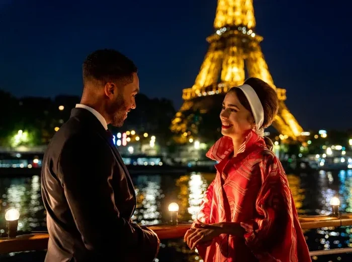 Gaya Lily Collins di Emily in Paris 2