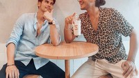 Berteman baik dengan Giorgino Abraham, keduanya sering menghabiskan waktu bersama mulai dari ngopi hingga makan bersama. Foto: Instagram @consulleo