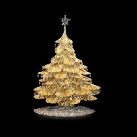 Ukuran pohon Natal ini memang kecil. Tapi nilainya mencapai miliaran rupiah. Pohon ini adalah kreasi dari toko perhiasan Steve Quick pada 2007 silam. Pohon terbuat dari emas 18 karat yang ditumbuk dan ditambah taburan berlian. Sementara bintang di puncak pohon terbuat dari logam platinum dan berlian. Pohon ini laku terjual seharga Rp 7,2 miliar dalam pelelangan. Foto: Istimewa