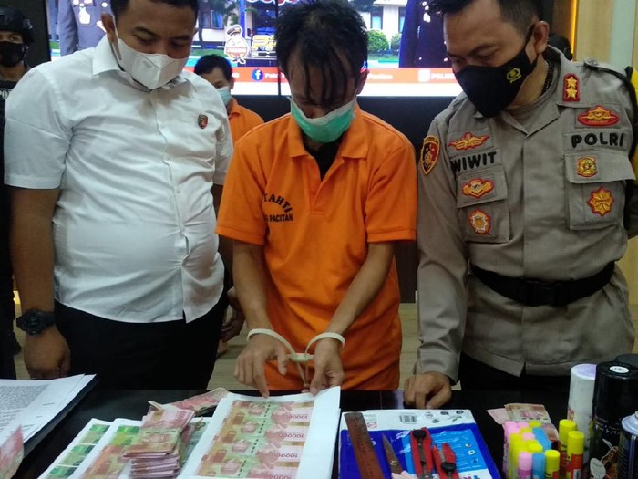 Polisi Pacitan Bongkar Kasus Uang Palsu, Puluhan Juta Disita