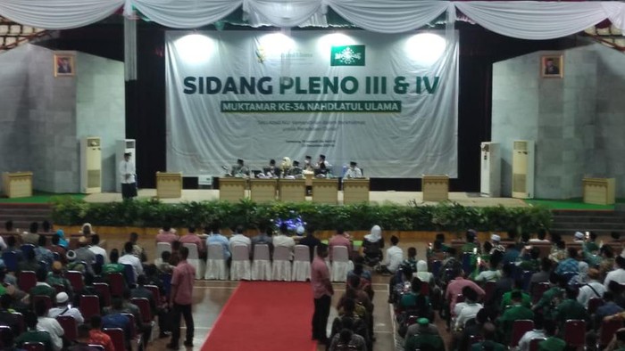 Forum pleno Muktamar ke-34 NU di GSG Universitas Lampung (Kanavino-detikcom)