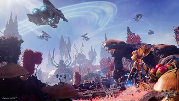 Ratchet & Clank: Rift Apart memperoleh gelar Best Art Direction, Best Use of Dualsense, Best Graphical Showcase dan PS5 Game of The Year. Foto: (PlayStation).