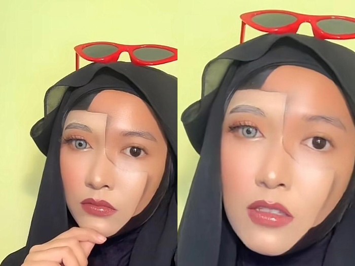 Ilusi makeup viral bikin takjub Ilusi makeup viral bikin takjub