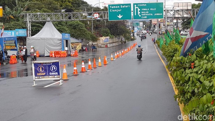 Jalur puncak Bogor masih sepi jelang Nataru