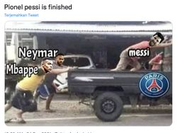 Meme Lionel Messi Melempem di Liga Prancis
