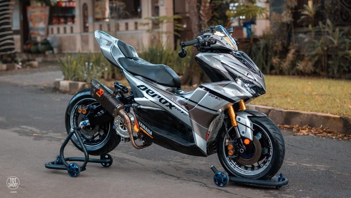 Modifikasi Yamaha Aerox R1M asal Malang, Jawa Timur