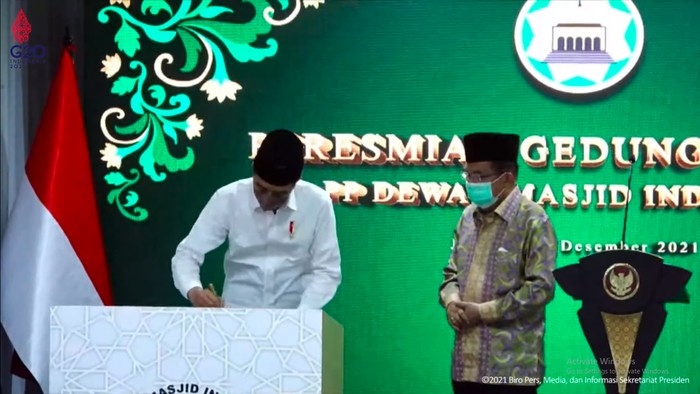 Presiden Jokowi resmikan gedung Kantor PP DMI.