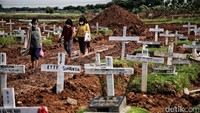 Menurut data dari pengelola, TPU Khusus COVID-19 Rorotan sudah terisi 6.012 petak makam pada Agustus 2021.