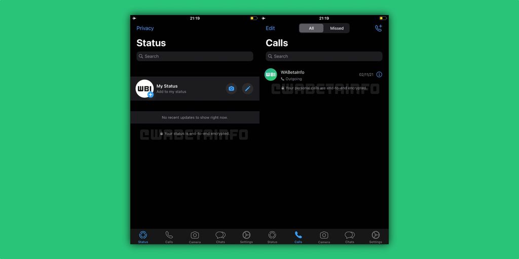 Nueva interfaz para llamadas de voz en WhatsApp