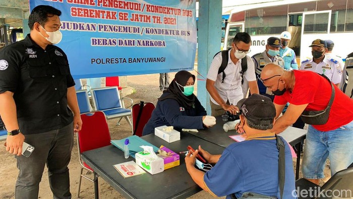 tes urine di terminal banyuwangi