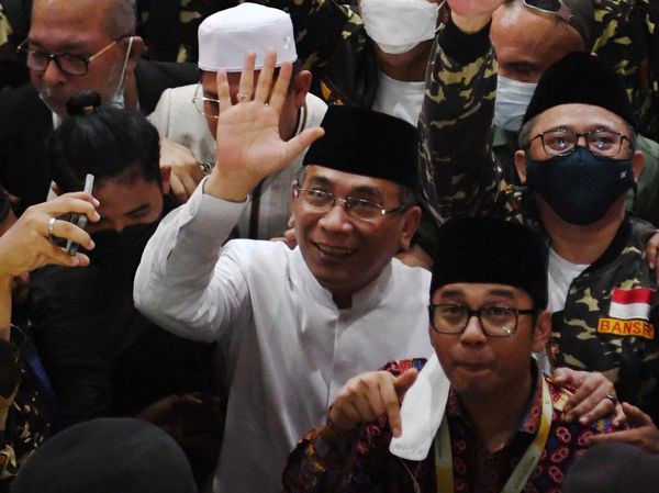 Senyum Gus Yahya Usai Terpilih Jadi Ketum PBNU