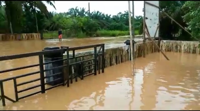 Banjir di Jambi, 25 Desember 2021. (Ferdi Al Munanda/detikcom)