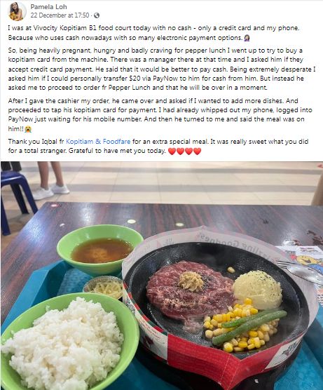Ibu Hamil di Singapura Ditraktir Makan Netizen