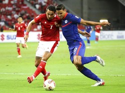 Pertandingan Indonesia vs Singapura berlangsung di National Stadium, Singapura, Sabtu (25/12/2021) malam.