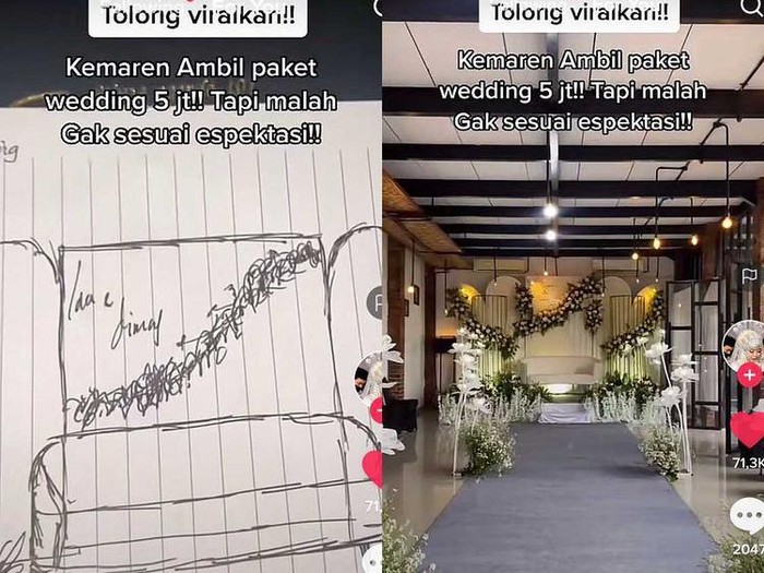 Paket pernikahan viral di media sosial. Paket pernikahan viral di media sosial.
