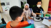 Vaksinasi ini kerja sama dengan Polres Ciamis dengan target 100 orang.