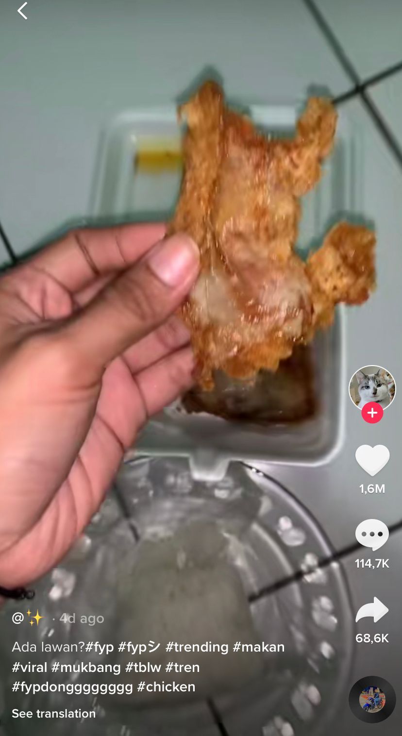 Heboh Tren Buang Kulit Ayam Hingga Bumbu Indomie Bikin Jengkel Netizen