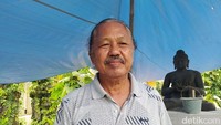 Empat Ikon gerbang masuk menuju Candi Borobudur itu merupakan karya perupa I Nyoman Alim Musthapa. Dialah perupa asala Bali yang kini meetap di Pabelan, Mungkid, Magelang. (Eko Susanto/detikcom)