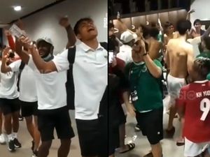 Euforia Skuad Garuda Usai Bungkam Singapura