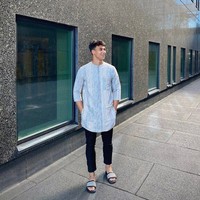 Begini gaya Ikhsan Fandi ketika mengenakan busana untuk merayakan Hari Raya. Foto: Instagram @ikhsanfandi