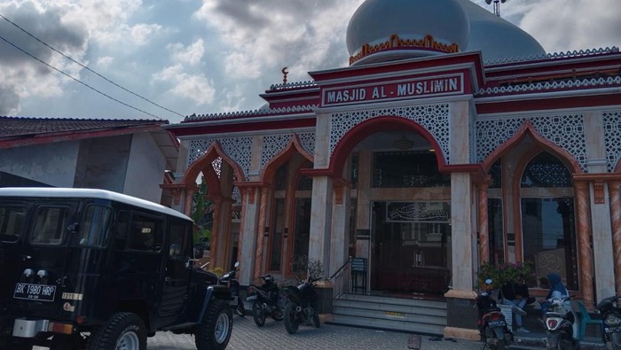 Lokasi tempat penjaga masjid dikejar pemuda berparang (Ahmad Arfah Fansuri Lubis/detikcom)