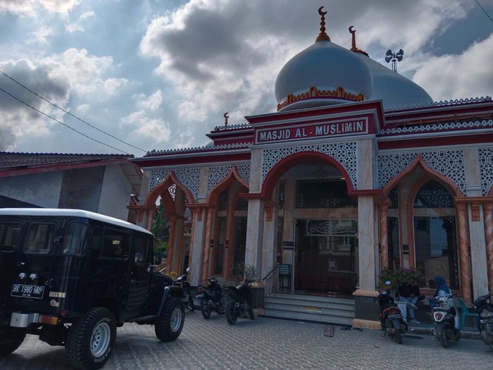 Lokasi tempat penjaga masjid dikejar pemuda berparang (Ahmad Arfah Fansuri Lubis/detikcom)