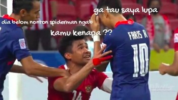 Faris belum nonton Spider-Man keburu kena spoiler. Foto: Twitter