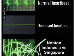 Momen Indonesia vs Singapura Bikin Netizen Senam Jantung