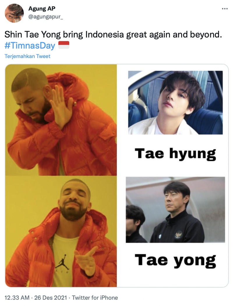 Meme Indonesia vs Singapura di Piala AFF 2020