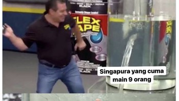 Meski menjalankan laga dengan 9 orang, Hassan Sunny tampil ciamik. Walaupun ia mendapatkan kartu merah di babak tambahan. Foto: Twitter