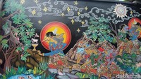 Lokasi mural wayang wahyu tersebut tepatnya berada di Dusun Karangwatu, Desa Pucungrejo, Kecamatan Muntilan.