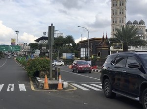 Libur Tahun Baru 2022, Lalin di Simpang Gadog Arah Puncak Lancar