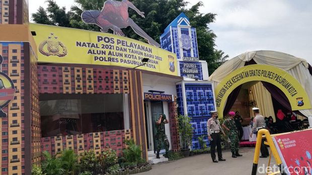 pos pelayanan polres kota pasuruan porak poranda disapu angin