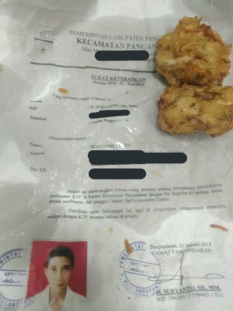 Viral! Dokumen Pribadi Susi Pudjiastuti Jadi Bungkus Gorengan