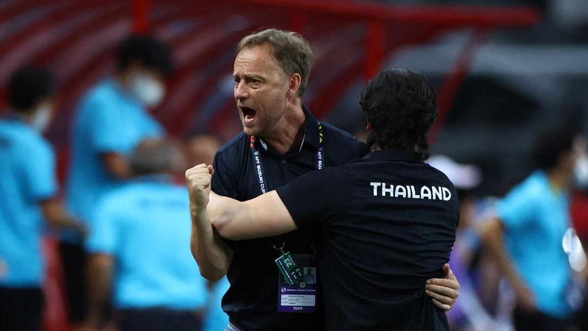 Pelatih Thailand, Alexandre Polking. Foto: Getty Images/Yong Teck Lim