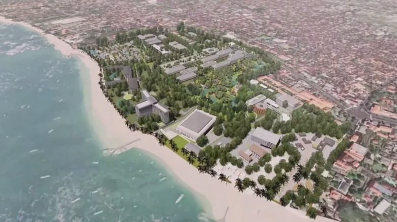 Bali International Hospital Presiden Joko Widodo melakukan ground breaking Bali International Hospital.