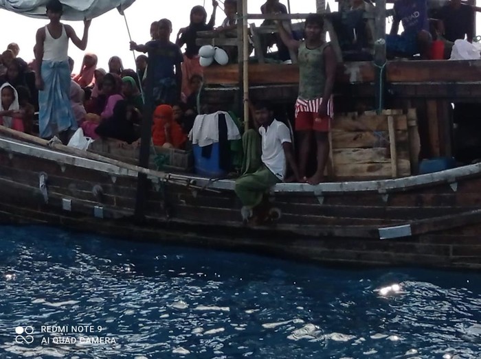 Kapal angkut pengungsi Rohingya di Aceh (dok. Istimewa)