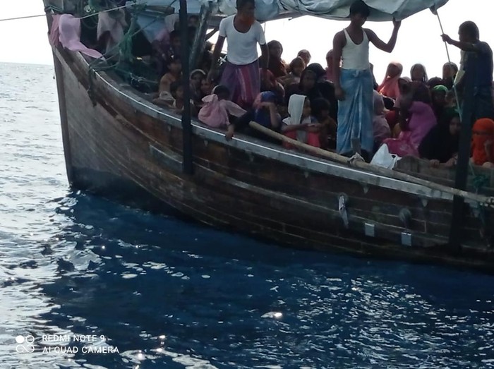 Kapal angkut pengungsi Rohingya di Aceh (dok. Istimewa)