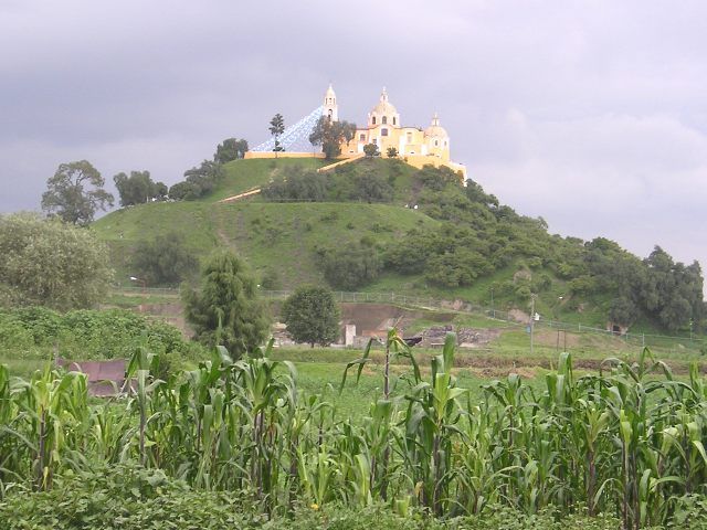 Piramida Cholula di Meksiko.