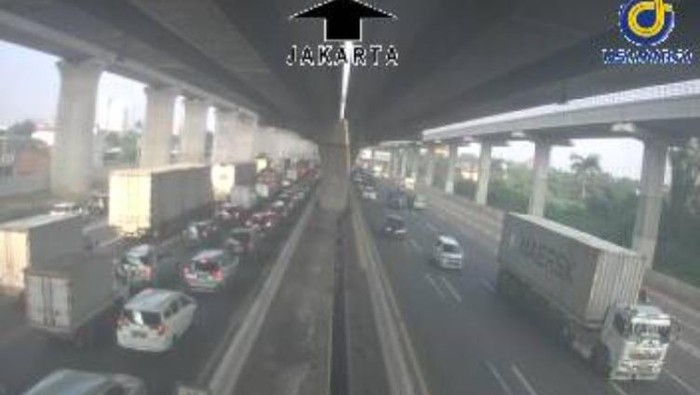 Screenshot CCTV Tol Cikampek pada aplikasi Trevoy PT Jasa Marga