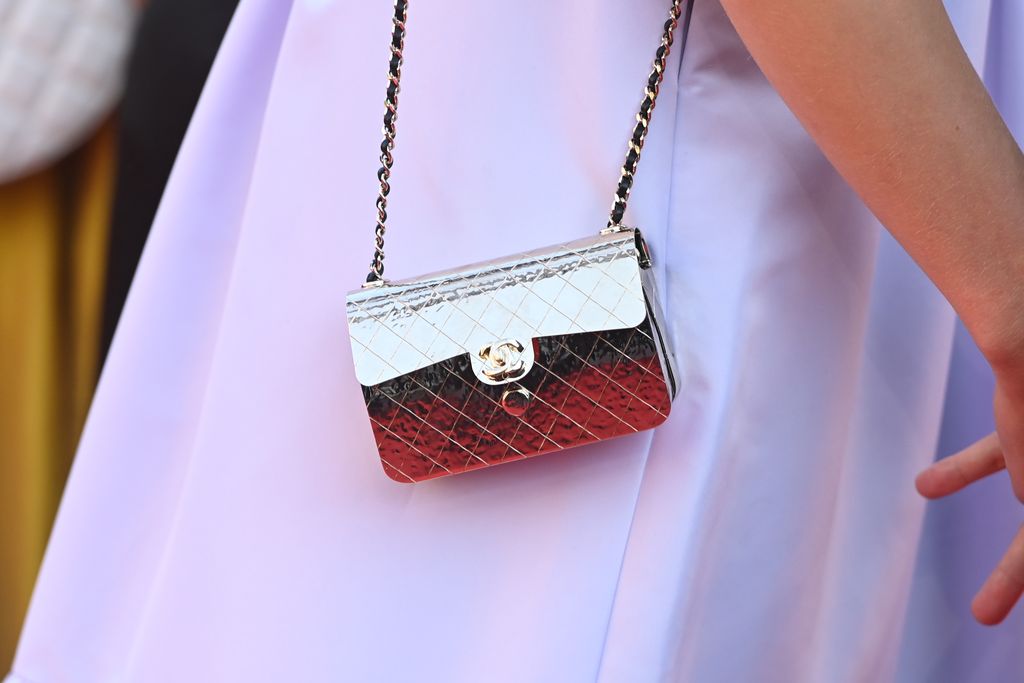 CANNES, FRANCE - JULY 10: Mary Finn, bag detail, attends the 