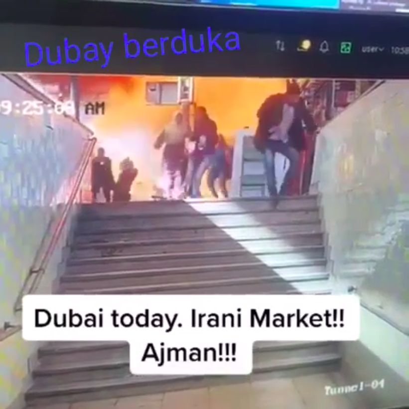 Video kecelakaan truk tanker hingga menyebabkan ledakan dan kebakaran hebat ramai beredar. Peristiwa itu disebut terjadi di Dubai. Bagaimana faktanya? (Screenshot video viral)