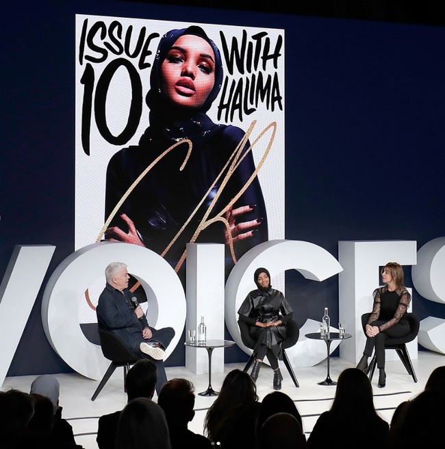 Halima Aden juga pernah masuk dalam Issue 10 bersama model ternama lainnya, seperti Lara Stone, Karlie Kloss, Gigi dan Bella Hadid. Dan membuat nama Halima semakin terkenal. Foto: Dok. Instagram @halima
