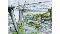 Jika berjalan lancar, rencanaya proyek akan diselesaikan dalam waktu empat tahun. Tertarik datang ke resor ini? (Moon World Resorts)