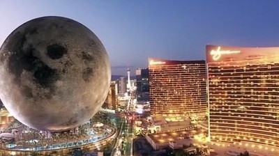Potret Rencana Resor Bulan Raksasa di Las Vegas