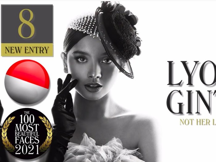 lyodra ginting masuk 10 besar perempuan cantik dunia.