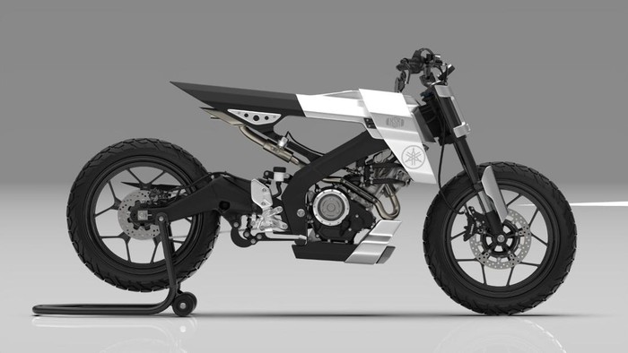 Modifikasi modern flat track Yamaha XSR 155