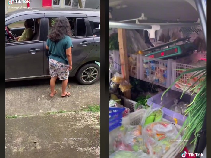 Bukan Pakai Gerobak, Penjual Sayur Keliling Ini Jualan Pakai Mobil Penumpang