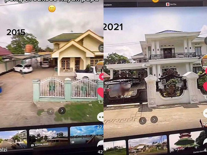 Perubahan rumah viral di media sosial. Perubahan rumah viral di media sosial.